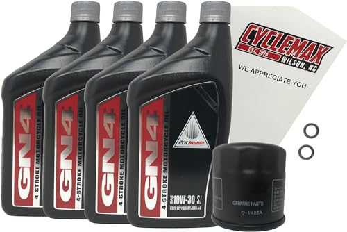 Cyclemax Oil Change Kit compatible with 2010-2023 Honda VT1300 Fury/ABS