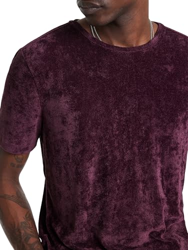 John Varvatos Men's Caminha Tee, Dark Plum2
