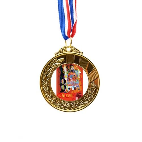 Happy New Year Art Deco Gold Award Medal para primer lugar en eventos