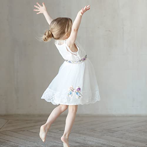 Oiiki 5 Yards Vintage Lace Flower Ribbon, Embroidered Flower Lace Applique, Pink Purple Blue Flower Sewing Patches For Dress Wedding Bridal Bridesmaid Party, Width:9Cm(1 Pcs) #TOP3