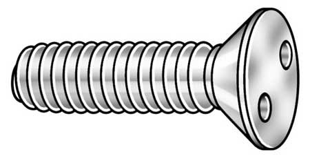 1/4-20 x 3/4" Flat Head Spanner Tamper Resistant Screw, 25 pk.