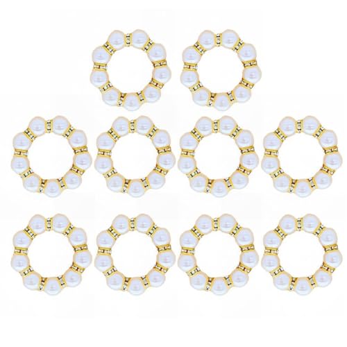 Serviette perle strass x10 pour décoration mariage et art de la table de fête