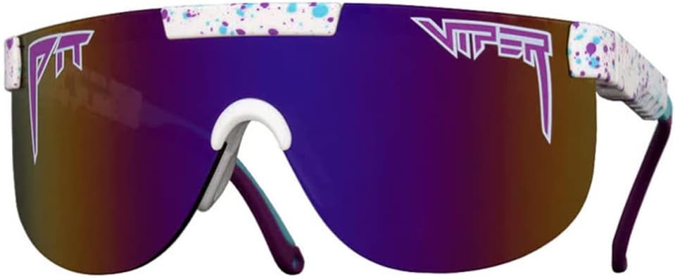 Pit Viper Ellipticals - The Jetski - Unisex Adult Safety Glasses - Purple, Colored, Polycarbonate Lens - Unique Design, Robust Construction - Ideal for Water Sports
