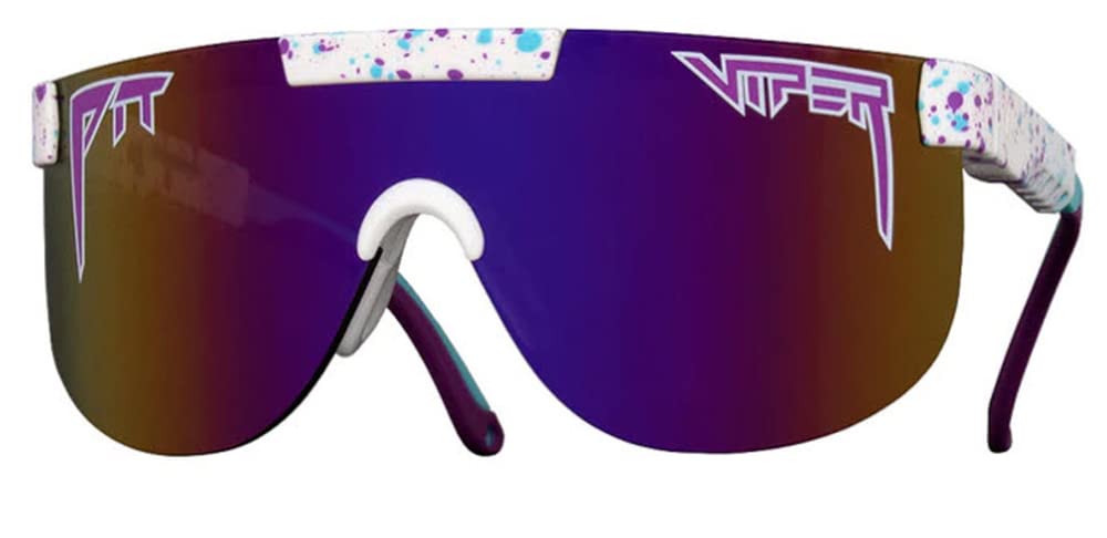 Pit Viper Ellipticals - The Jetski - Unisex Adult Safety Glasses - Purple, Colored, Polycarbonate Lens - Unique Design, Robust Construction - Ideal for Water Sports