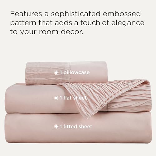 Image of Bedsure Twin XL Sheets Dorm Bedding - 3 Pieces Soft Extra Long Twin Sheets, Breathable & Cooling Bed Sheets Set, Oeko Tex, Easy Care Microfiber for Women, Men, Pink