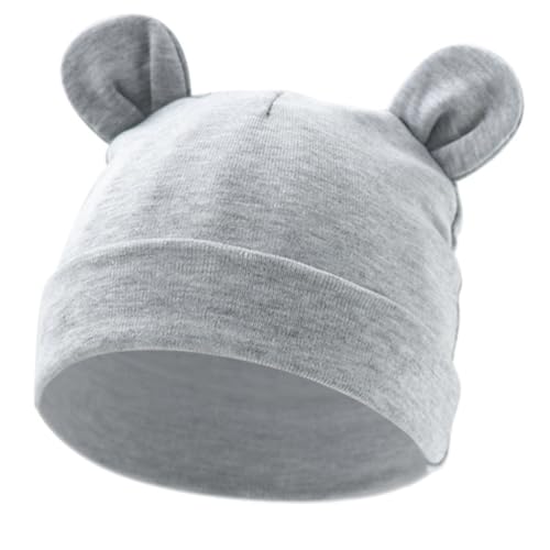 ffgguuiic Double Layer Baby Hat with Lovely Ears Designing for 0 to 2 Years Infants Toddler Unisex Solid Color Warm Bonnet Caps
