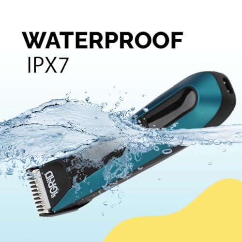 Image of iGRiD Senso Waterproof Cordless Body Trimmer for Men | Beard & Intimate Grooming Trimmer with Safe Edge Technology, Ceramic Blade, LED Display, Lithium Battery, 90 Min Runtime