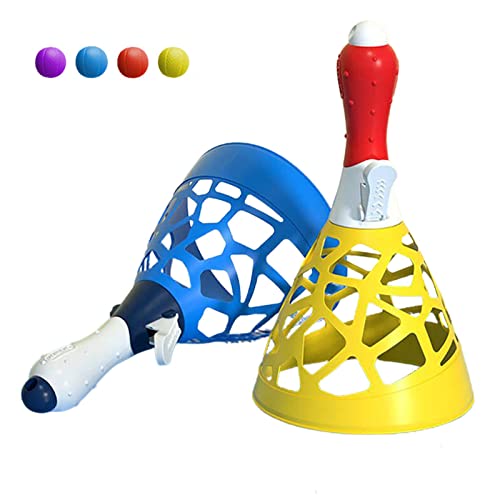 Launch Throw Catch Ball Set, Elastic Catapult Butt Ball, Safe Outdoor Girl and Boy Double Toy, Durab