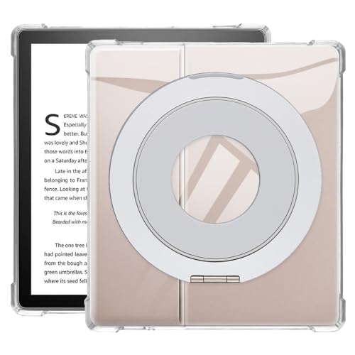 Coque Kindle Oasis 3 avec support bureau argenté et poignée ergonomique