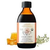 Urban Moonshine Clear Chest Syrup - Clear Lungs - Immune Support - Respiratory Health - Elecampane - Licorice Root - Raw Honey - Certified Organic - Natural - 8.4 Fl Oz