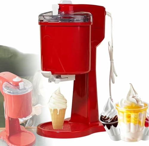 BGVYFXEZ Machine à crème glacée Maison Automatique, Mini Machines à crème glacée Molle Portables, Machine à crème glacée Molle aux Fruits de Cuisine