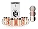 Produktbild Buddy´s Bar - Moscow Mule Becher, 450 ml, hochwertiger Edelstahl-Becher, lebensmittelecht, Cocktail-Tasse inklusive Geschenkbox, Kupfer Poliert, 4er Set