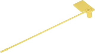 WPKD BLUEIY 100 unidades de etiquetas desechables para cables de identificación coloridos, lazos de autobloqueo, etiquetas de cable antirrobo, color amarillo