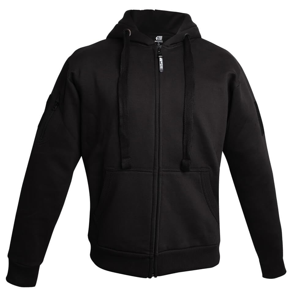 Bluelight Blueline Unisex Black Heavyweight Zip Up Hoodie (Uk, Alpha, L, Regular, Regular, )