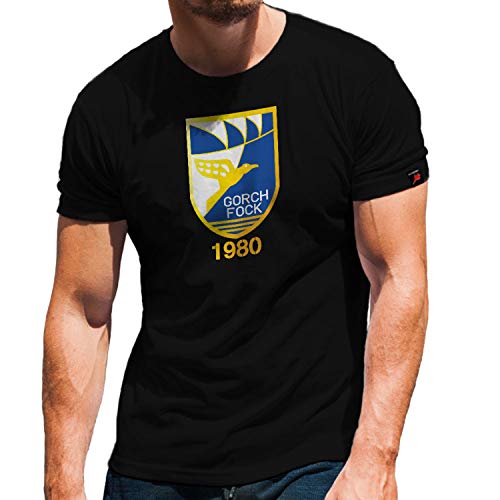 T-shirt militaire Gorch Fock #32028 1980 de l'armée allemande noir