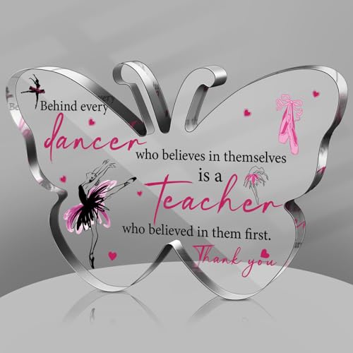 Perthlin Dancer Teacher Appreciation Gifts for Women Acrylic Graduation Thank You Teacher Gift from