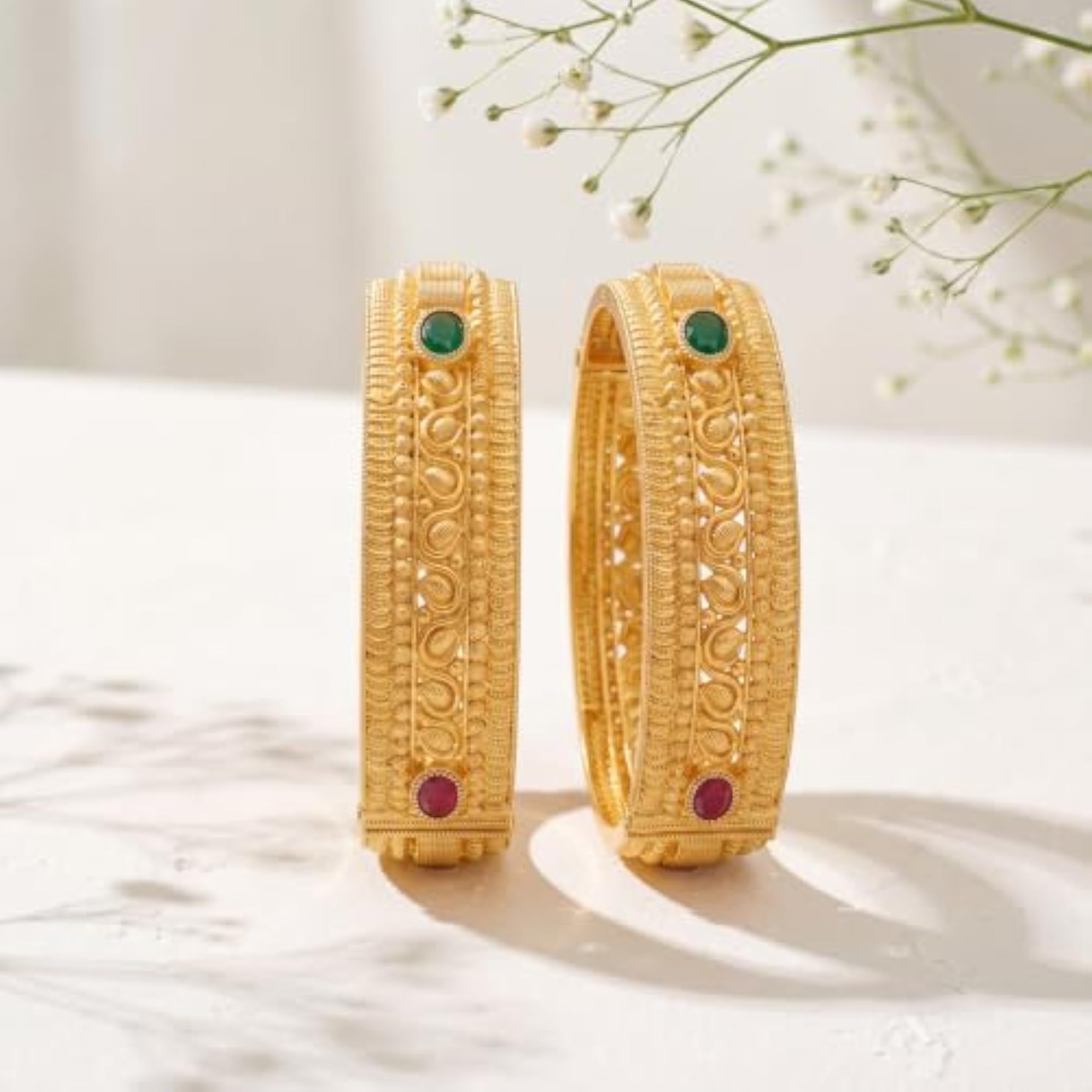 Women's 24k SmartGold Maharani Polki Kangan