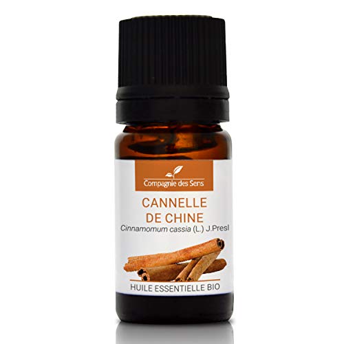 CANELA DE CHINA - 5 mL - Aceite Esencial Orgánico de Calidad Superior - 100% Puro, Natural, Quimiotipado y Certificado AB