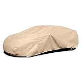 Budge Rain Barrier Car Cover Fits Sedans up to 16'8' Long|Waterproof |Breathable, Tan (RSD-3)