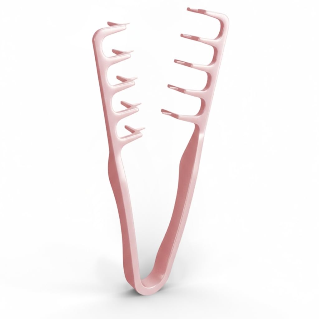 Texture Comb, Volumizing Wide-Tooth Hair Comb, Fluffy Texture Roots Volume Hair Styling Combs, Foundation Capacity Apparatus Lift Tool, Bangs Seam Grooming Styling Combs, for Women Men (Pink)