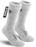 Juclise Alpaca Wool Heavyweight Thermal Boot Socks Winter Hunting Hiking Working Cold Weather Cushioned(Stone Gray M)