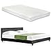 Produktbild Corium® Polsterbett "Barcelona" mit Matratze - 180 x 200 cm - Schwarz Kunstleder - mit Lattenrost