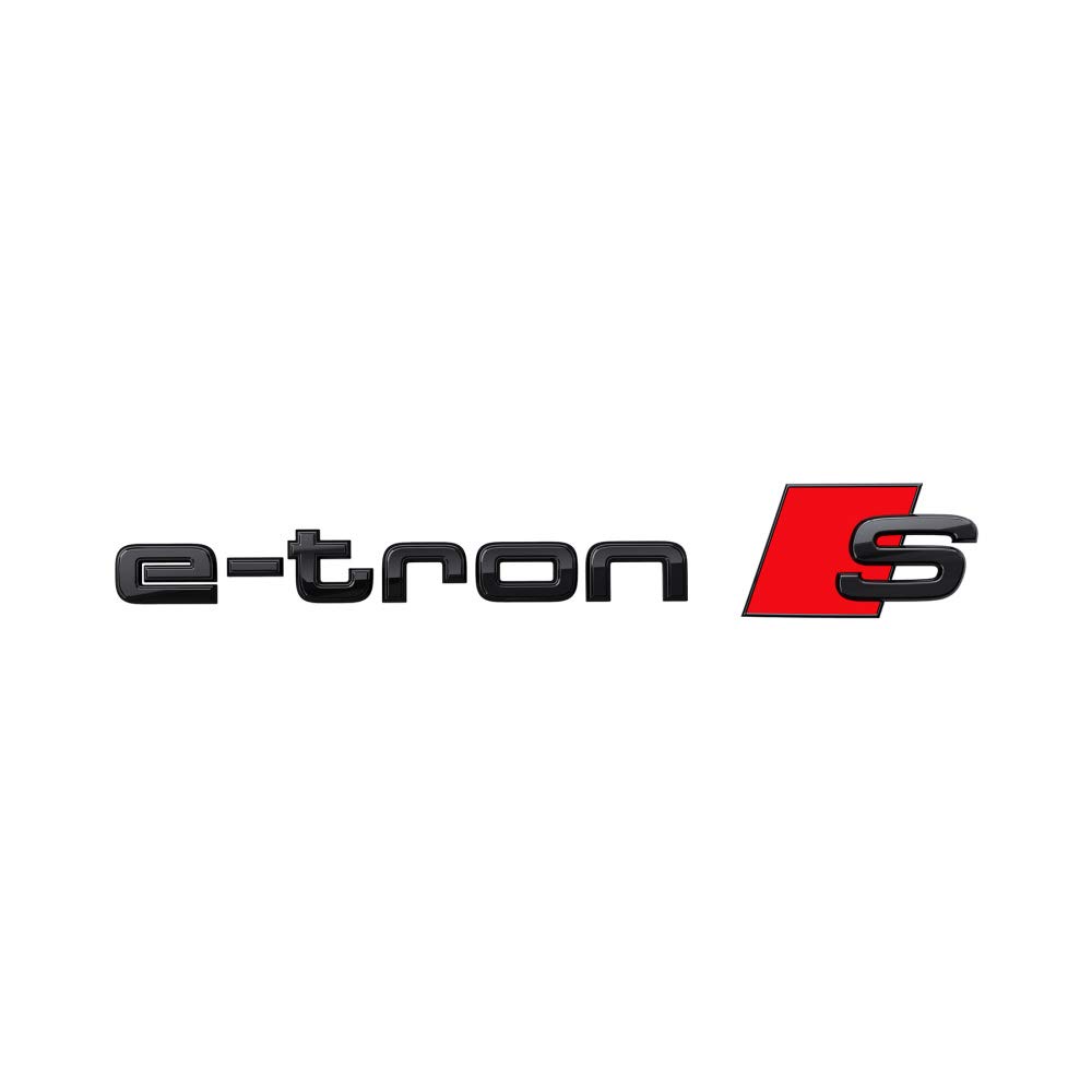 Audi 4KE071804 Lettering e-tron S Black Tuning Exclusive Black Edition Emblem