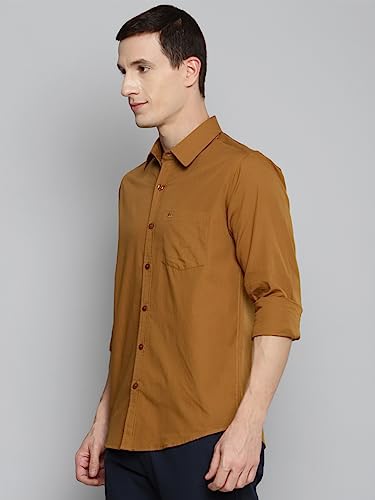 Image of Allen Cooper Solid Shirts for Men - 100% Cotton Comfort Fit Casual and Formal Shirt - Breathable, Soft, Classic Style (Multiple Colors)