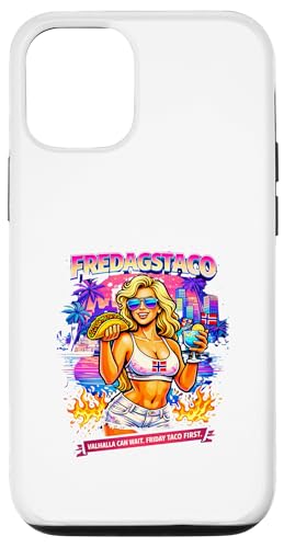 Fredagstaco Viking Design Valhala Can Wait Friday Taco �X�}�z�P�[�X iPhone 12/12 Pro �p