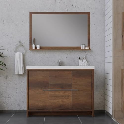kmnub 68IN Bathroom Vanity with Sink - Classic Rustic Freestanding