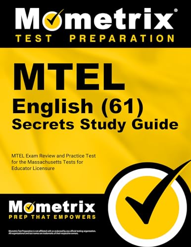 MTEL English (61) Secrets Study Guide: MTEL Exam Review and Practice Test for the Massachusetts Tests for Educator Licensure cover
