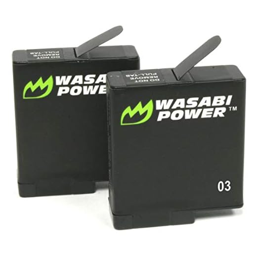 Wasabi Power Battery (2-Pack) Replacement for Hero 7 Black, Hero 6 Black, Hero 5 Black, Hero 2018