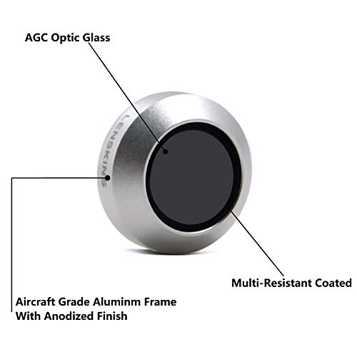 Lenskins Mrc Nd Filter 3-Pack (Nd8/Nd16/Nd32) Snug Fit For Dji Mavic Pro/Platinum Drone Quadcopter, Agc Optical Glass, Multi Coated, Dji Lens Kit Neutral Density Filter Set #TOP1