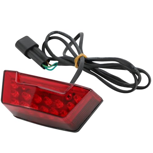 BIUGERCN Motorrad-Rücklicht für Talaria Sting R MX3/R MX4 Talaria X3 XXX E-Ride Pro SS/S Elektro Dirt Bike – rote LED, klare Glaslinse