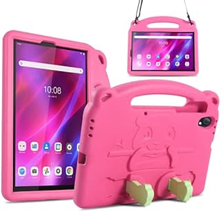 KAVON for Lenovo Tab M10 FHD Plus Case 10.3 Inch(TB-X606F) Kids ,EVA Foam with Stand & Shoulder Strap Tablet Case for Lenovo M10 PLus 2nd Gen/Lenovo Tab K10 (Rose+Mint Green)