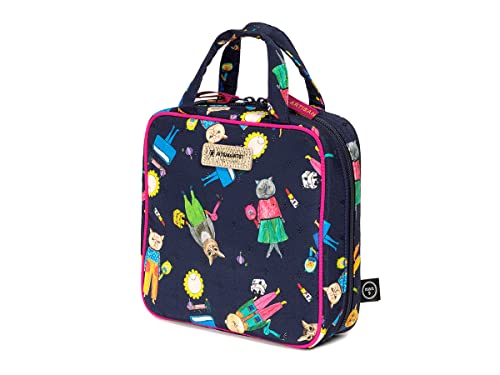 タテ型収納のスクエアポーチ1WP-AC6092 ネイビー