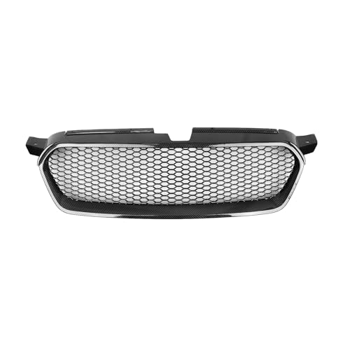 フロントグリル レーシンググリル バンパーフード メッシュグリッド スバル レガシィ 2008 2009 対応(Carbon Fiber Look)