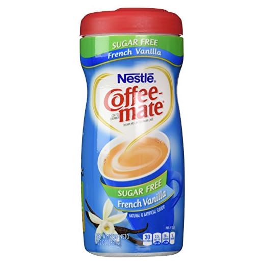Nestle Coffee-Mate French Vanilla Sugar Free Non-Dairy Coffee Creamer, 10.2 Oz. (3 Pack)