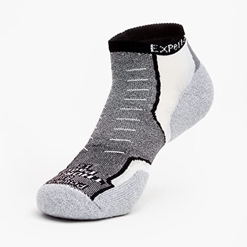 Thorlos Experia Xccu Thin Cushion Running Low Cut Socks, Black, Large #TOP2
