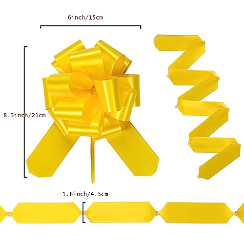 Hqjaxj 16 Pieces Pull Bows For Gift Wrapping,Gift Bows,Mixed Color Bows Gift Wrap Bows For Wedding,Birthday,Anniversary,Christmas,Party Favors 6 Inch thumb #1