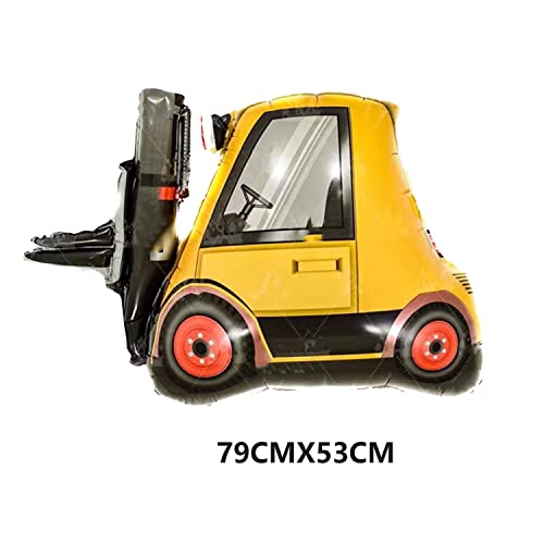 Ed-Lumos 4Pcs Giant Engineering Vehicle Helium Balloons Transportation For Kids Birthday Party Decoration Gift #TOP3