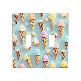 Copertura di uscita di medie dimensioni infrangibile del modello di cialda e gelato,Piastra di commutazione resistente agli urti,Copertura decorativa della piastra della parete