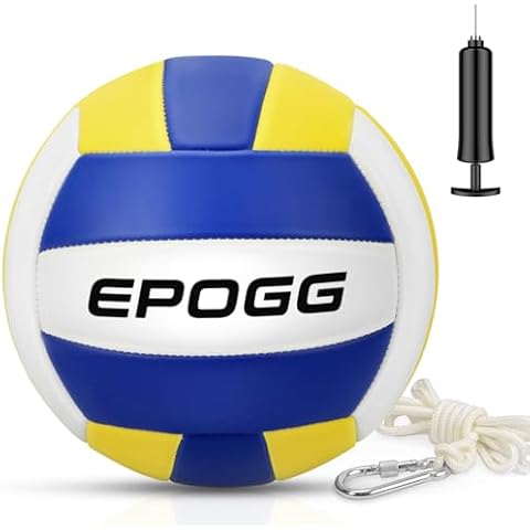 EPOGG Portable Tetherball Set with Sturdy Base, Tether Ball and Rope with Heavy Duty Poles for Backyard Family Kids Fun Cover