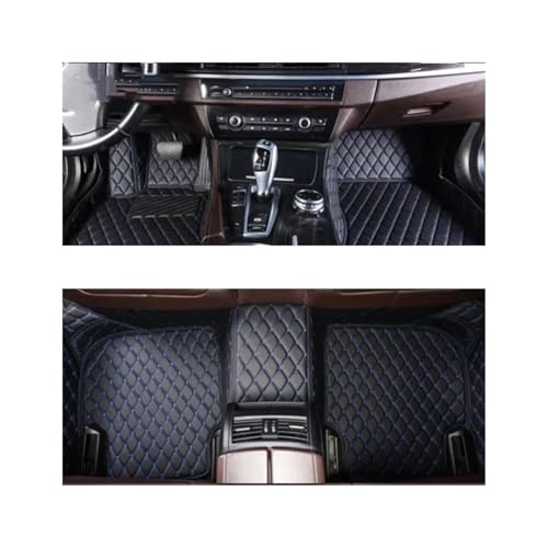 Alfombrillas Coche Alfombrillas Personalizadas para Skoda para Superb 2008-2023 Alfombrillas Coche Juego(Azul Negro)