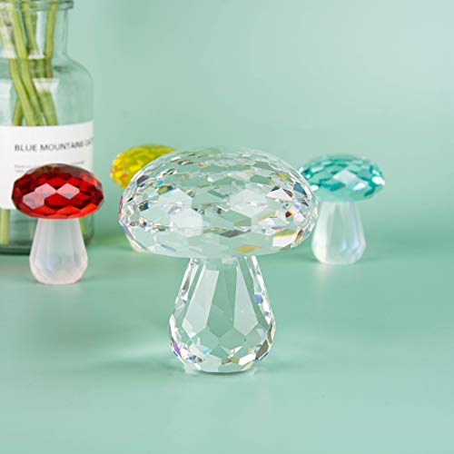 Crystal Collection Mushroom Figurines - Longwin Crystal Sculpture Prism Paperweight Desk Decoration Ornaments #TOP3