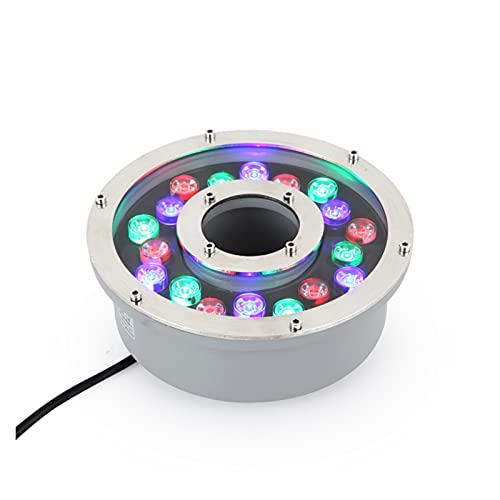 Anneau de lumière LED fontaine 9W 12V projecteur étanche IP68 pour bassin violet