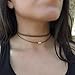 Inateannal Boho Geschichtet Wildleder Choker Halskette Braun Leder Seil Schnur Halskette Kette Gothic Kurze Wildleder Perlen Kragen Halsketten Schmuck Für Frauen