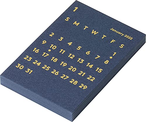 JACKAL クララ デスクカレンダー リフィル 2022 ネイビー 卓上カレンダー