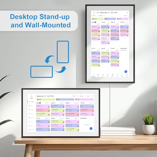 15.6 Inch Digital Calendar&Chore Chart, 1920 * 1080P Full HD Touchscreen Interactive Display Smart Family Planner, Wall and Desk Mountable, Gifts for Women Men, Christmas Gifts for Dad Mom - Image 6