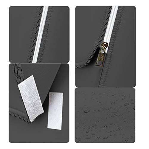 Miniatura 2 de Leesitec Funda Para Lavadora De Color Plata Impermeable Para Lavadora De Carga Frontal Y Cubierta Para Secadora - 60 X 60 X 85 Cm Negro